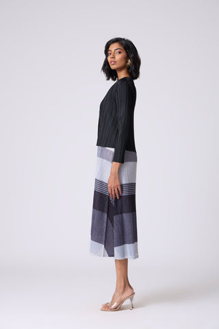 Kasey Overlay Dress - Monochrome