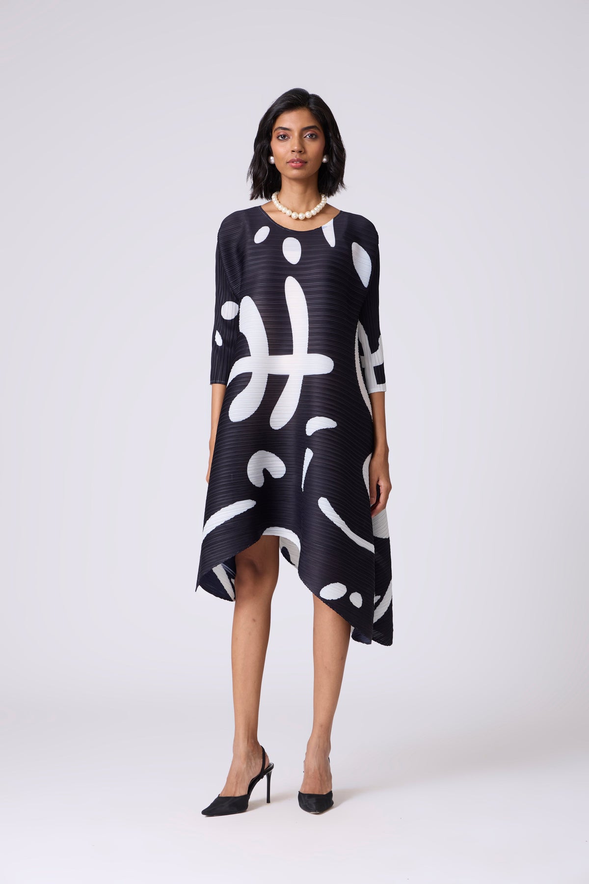 Brooklyn Print Tunic - Black