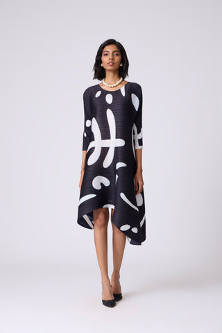 Brooklyn Print Tunic - Black