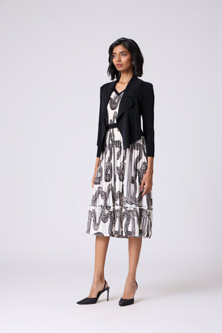 Cecillia Overlay Dress - Black