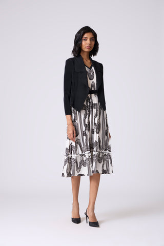 Cecillia Overlay Dress - Black