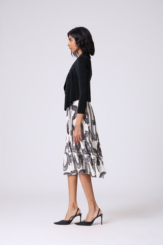 Cecillia Overlay Dress - Black