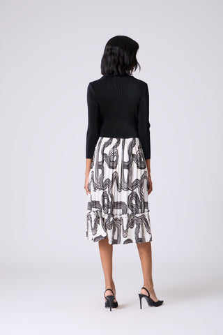 Cecillia Overlay Dress - Black