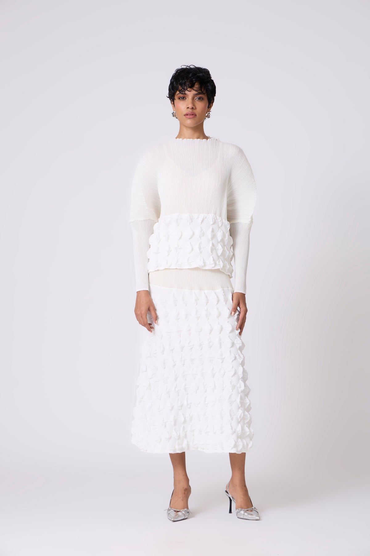 Katya Skirt Set - White