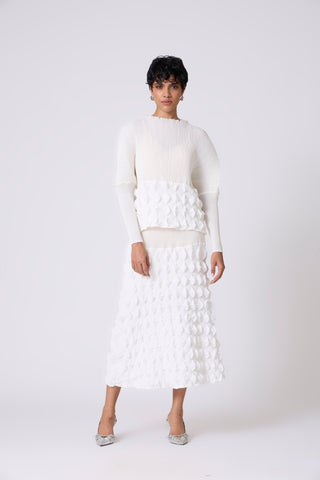 Katya Skirt Set - White