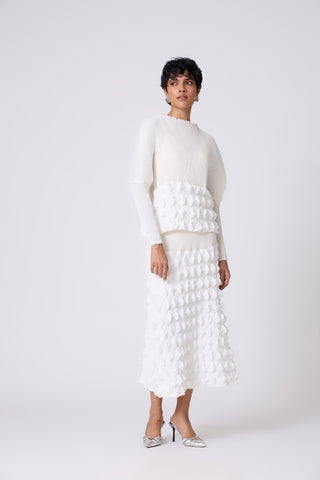 Katya Skirt Set - White