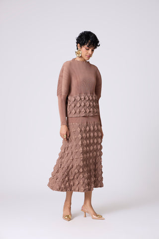 Katya Skirt Set - Dark Taupe