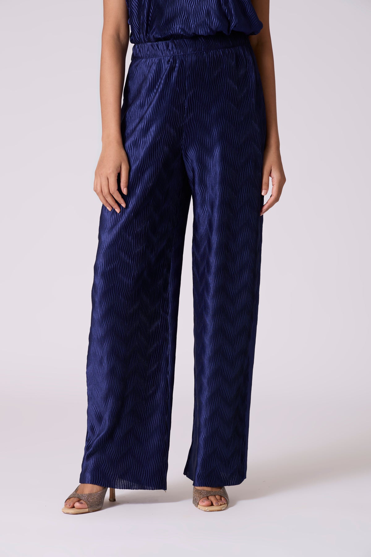 Vanessa Satin Pants - Midnight Navy