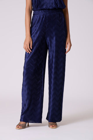 Vanessa Satin Pants - Midnight Navy