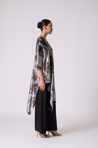 Sera Tunic Set - Metallic Black