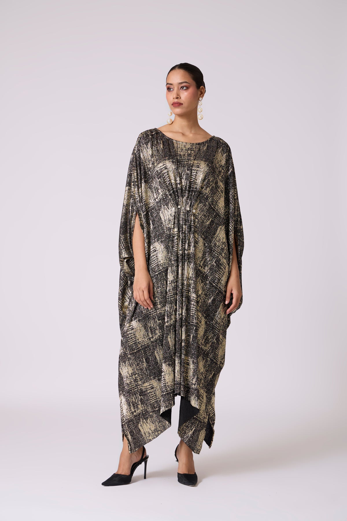 Valenza Dress - Black & Gold