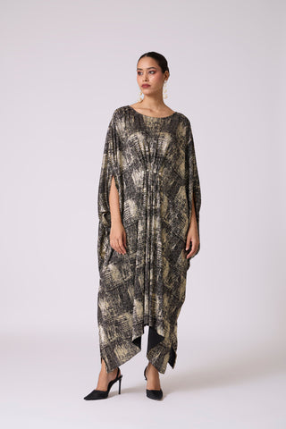 Valenza Dress - Black & Gold
