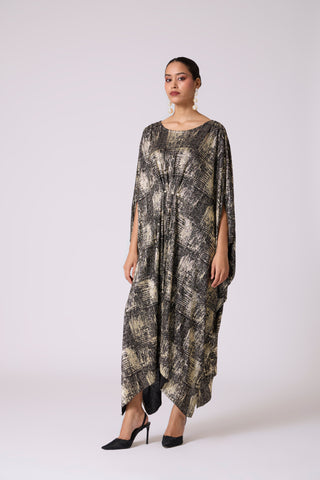 Valenza Dress - Black & Gold