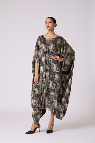 Valenza Dress - Black & Gold