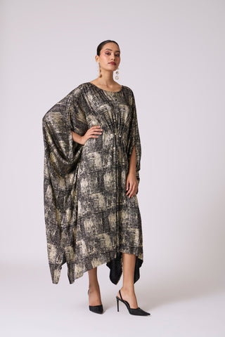 Valenza Dress - Black & Gold