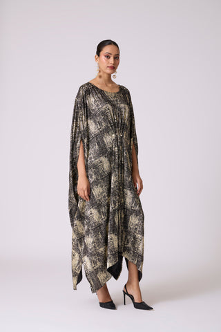 Valenza Dress - Black & Gold