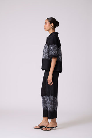 Elisa Shirt Set - Black