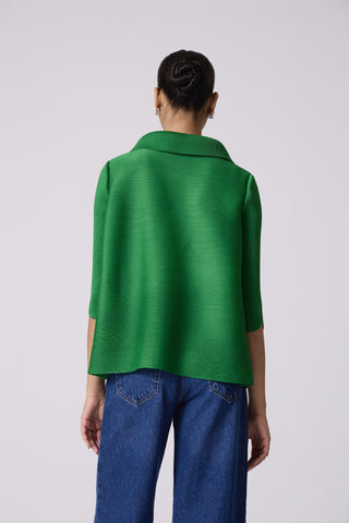 Edith Cutwork Shirt - Green