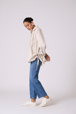 Ian Applique Shirt - Sand