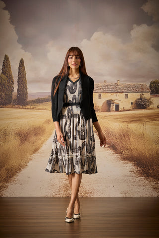 Cecillia Overlay Dress - Black