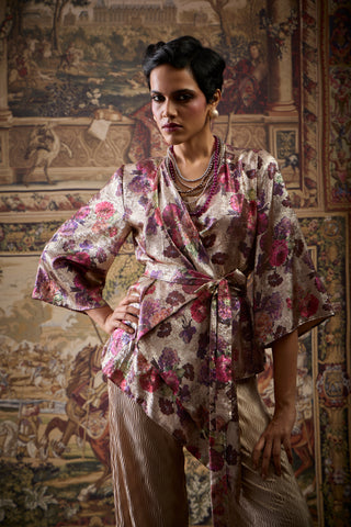 Vanessa Jacket - Metallic Champagne Beige