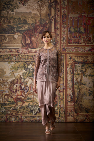 Veronica Jacket - Dusky Rose