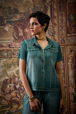 Emilia Denim Wash Set - Green