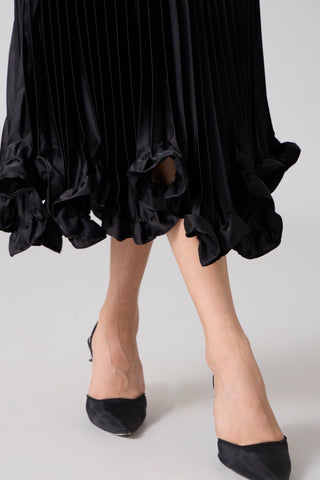 Mirabelle Satin Skirt - Black