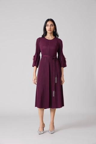 Emery Dress - Wine Purple