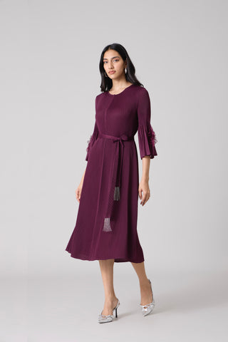 Emery Dress - Wine Purple