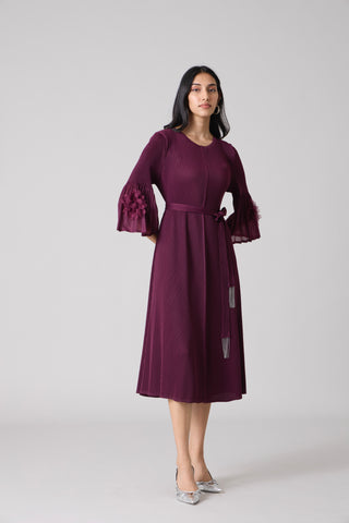 Emery Dress - Wine Purple