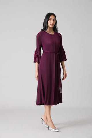 Emery Dress - Wine Purple