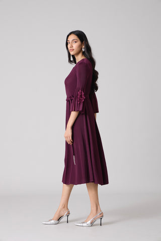 Emery Dress - Wine Purple