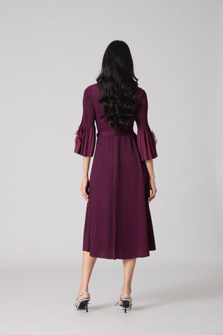 Emery Dress - Wine Purple