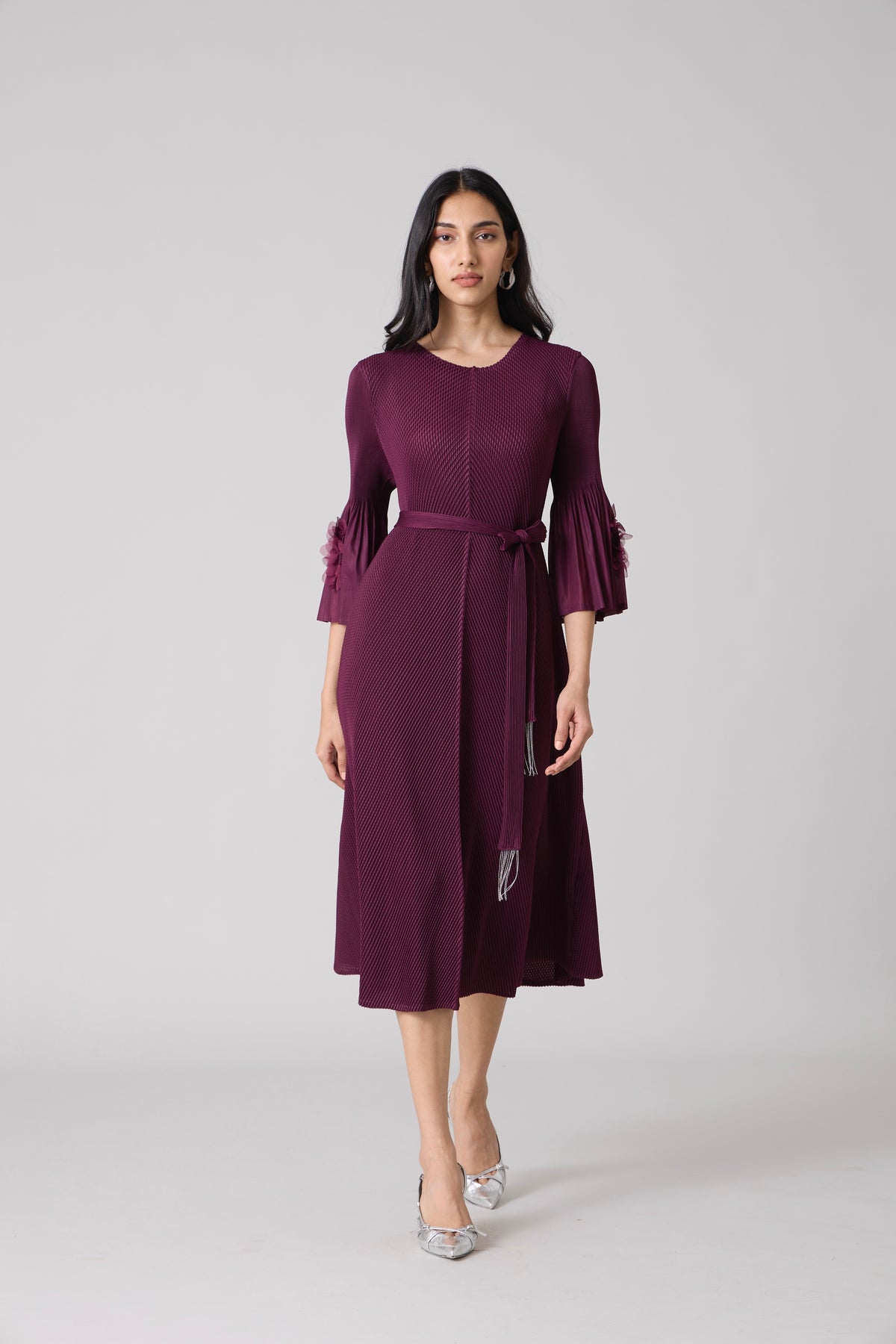 Emery Dress - Wine Purple