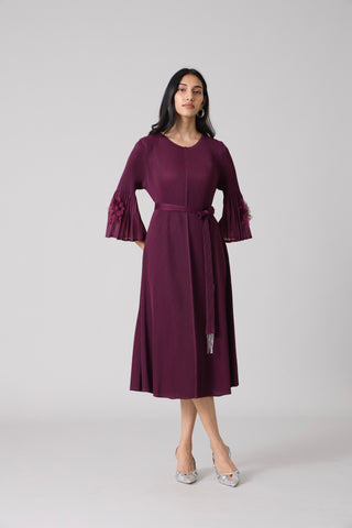 Emery Dress - Wine Purple