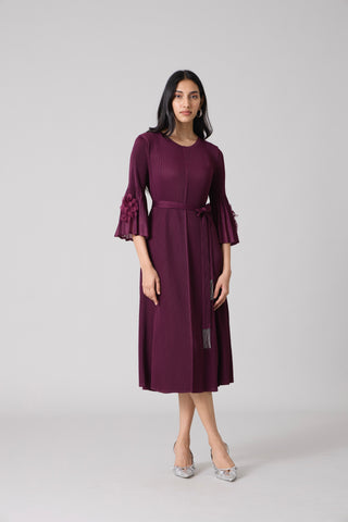 Emery Dress - Wine Purple