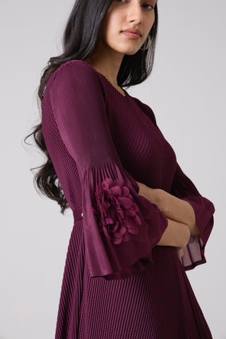 Emery Dress - Wine Purple