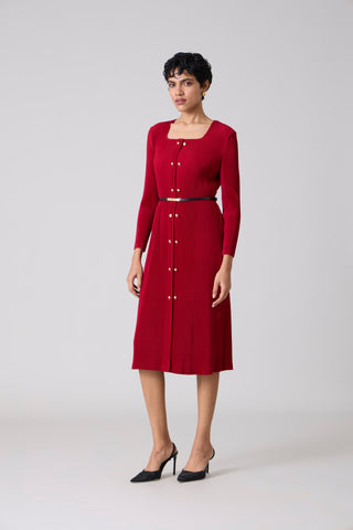 Rivera Dress - Deep Red