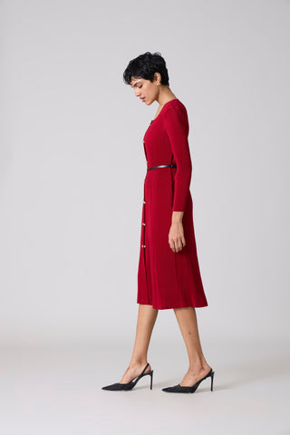 Rivera Dress - Deep Red