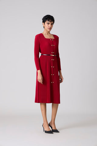 Rivera Dress - Deep Red