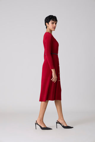 Rivera Dress - Deep Red