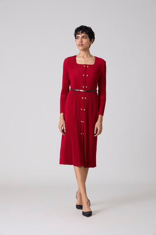 Rivera Dress - Deep Red