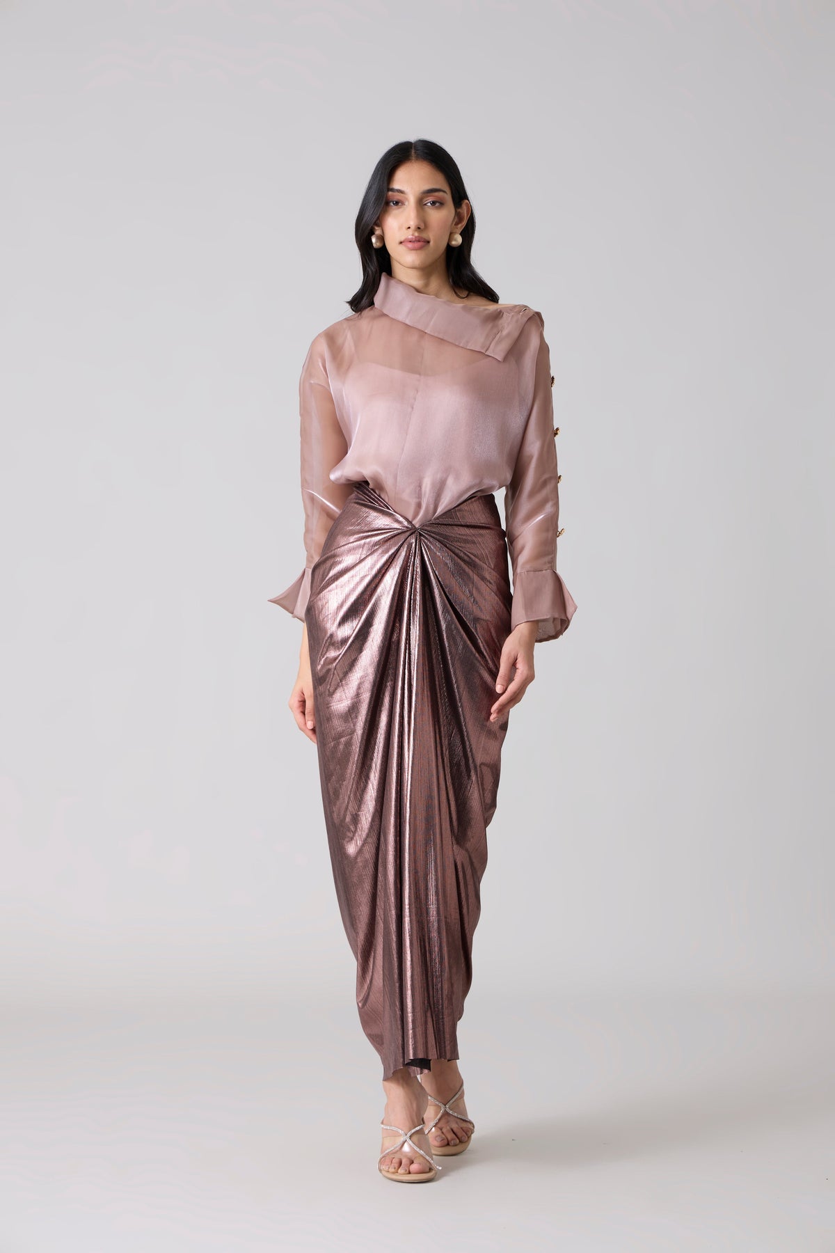 Antonia Metallic Set - Rose