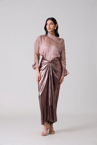 Antonia Metallic Set - Rose