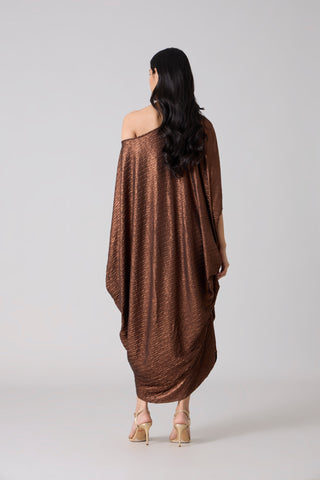 Ophelia Dress - Chevron Copper