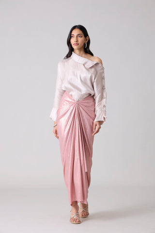 Antonia Metallic Set - Ash Pink