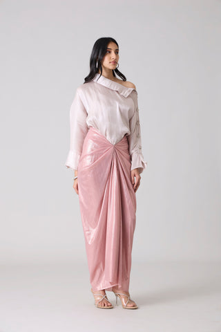 Antonia Metallic Set - Ash Pink