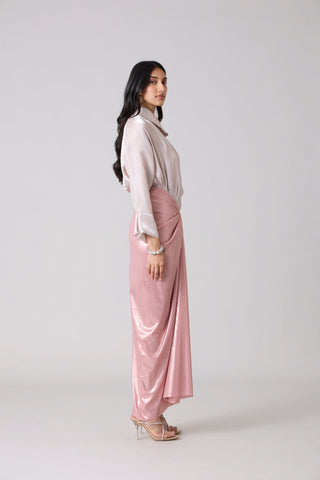 Antonia Metallic Set - Ash Pink