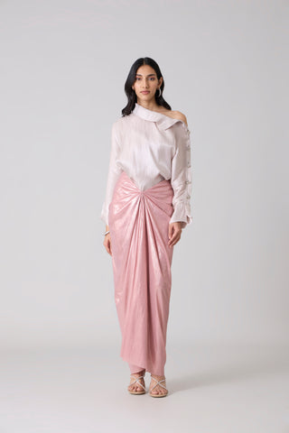 Antonia Metallic Set - Ash Pink